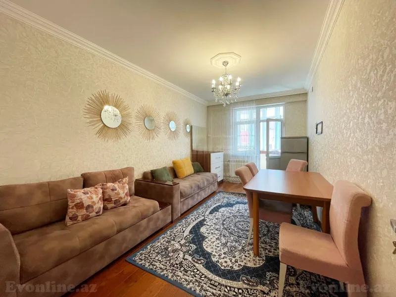 2 otaqlı Mənzil 50 m² İnşaatçılar m. Kirayə verilir