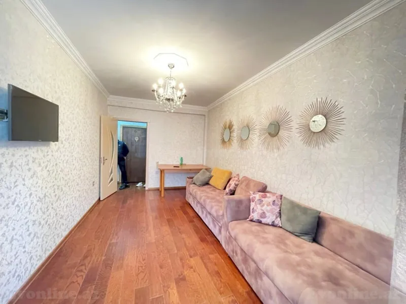 Kirayə verilir 2 otaqlı Mənzil Yeni tikili 50 m² İnşaatçılar m. - şəkil 2