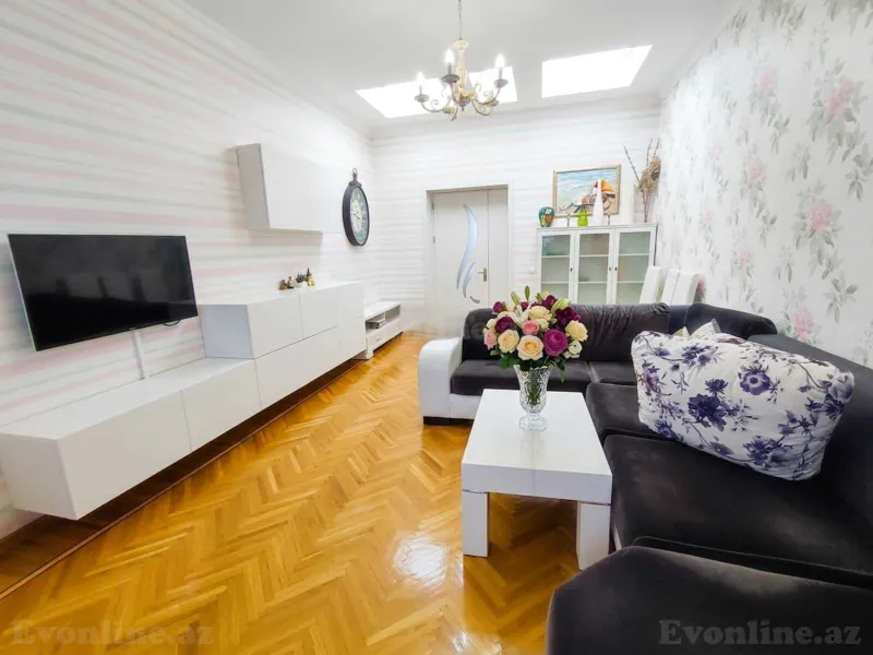 Kirayə verilir 2 otaqlı Mənzil Köhnə tikili 90 m² Nəsimi r. - şəkil 3