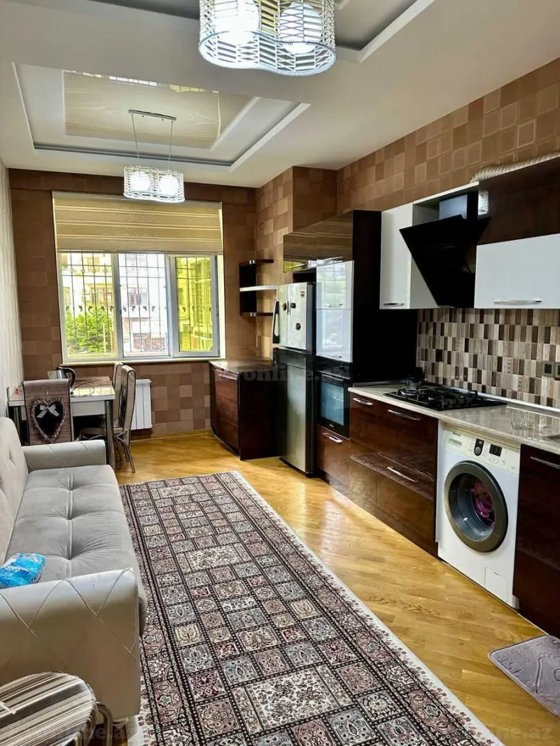 Kirayə verilir 2 otaqlı Mənzil Yeni tikili 100 m² Nəsimi r. - şəkil 4
