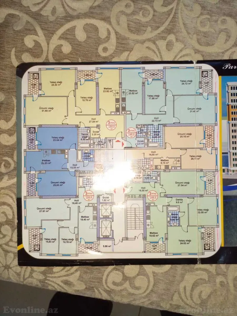 Satılır 3 otaqlı Mənzil Yeni tikili 146 m² 20 Yanvar m. - şəkil 2