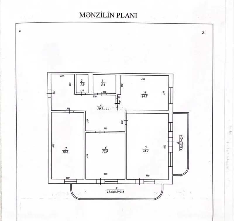 Satılır 3 otaqlı Mənzil Yeni tikili 104 m² İnşaatçılar m. - şəkil 8