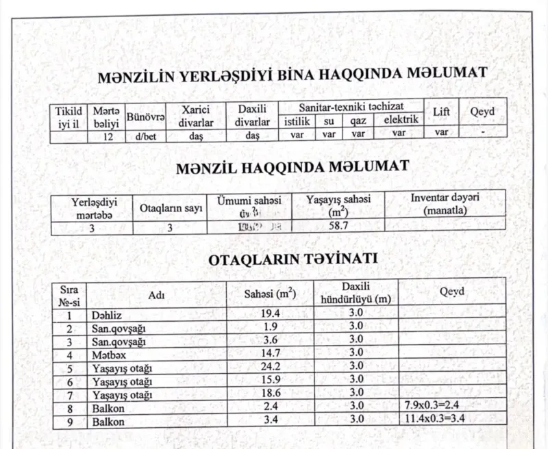 Satılır 3 otaqlı Mənzil Yeni tikili 104 m² İnşaatçılar m. - şəkil 9