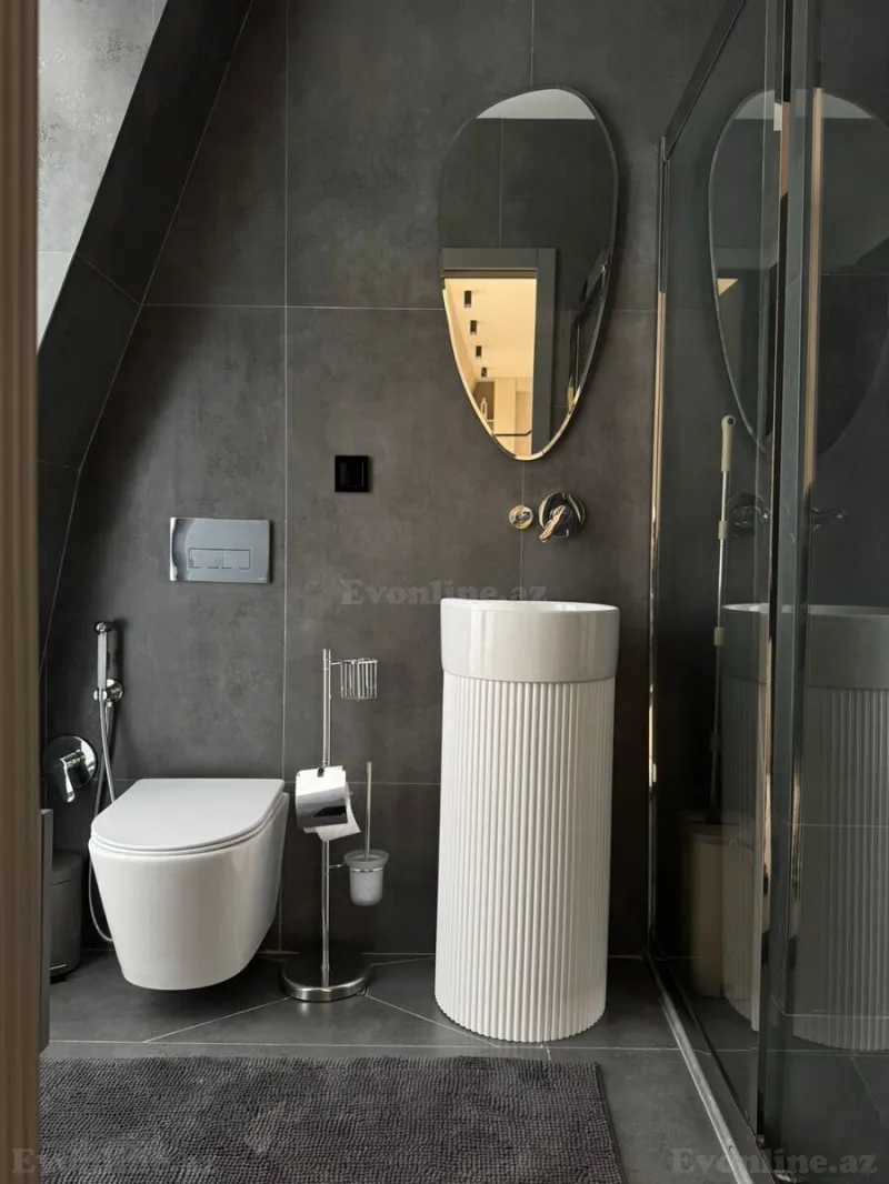 Kirayə verilir 1 otaqlı Mənzil Yeni tikili 55 m² Ağ şəhər - şəkil 14