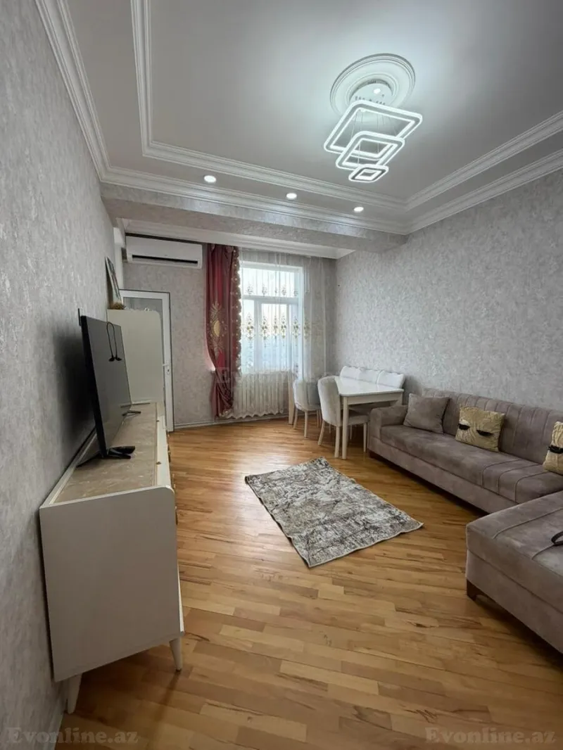 Kirayə verilir 2 otaqlı Mənzil Yeni tikili 60 m² Qara Qarayev m. - şəkil 2