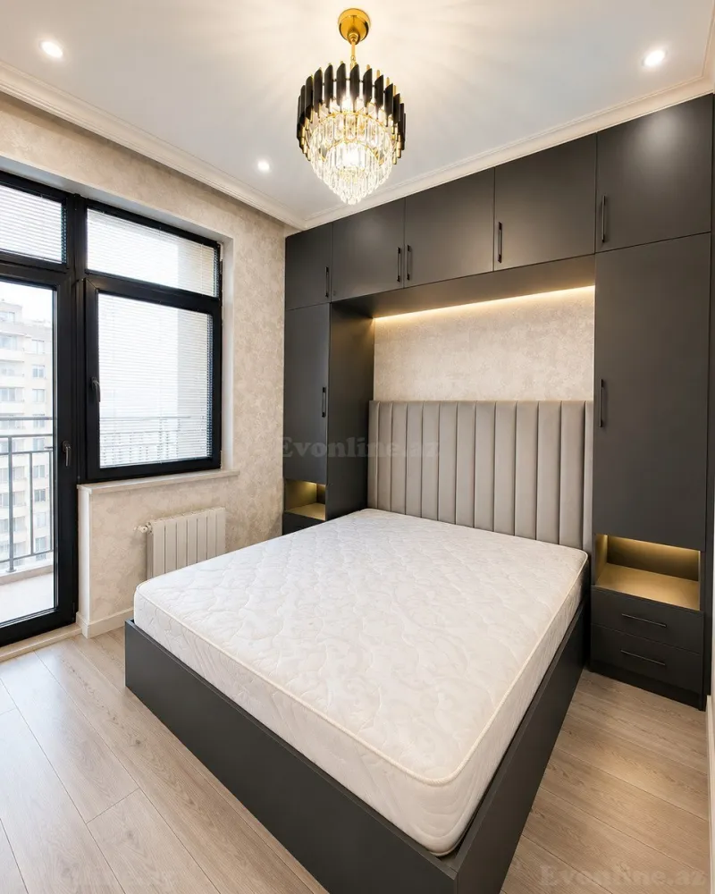 Kirayə verilir 2 otaqlı Mənzil Yeni tikili 55 m² İnşaatçılar m. - şəkil 3