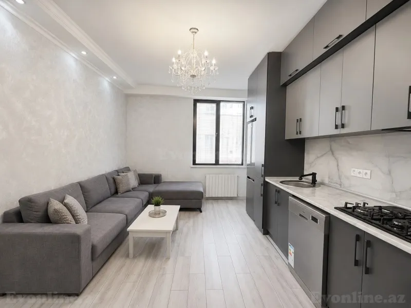 Kirayə verilir 2 otaqlı Mənzil Yeni tikili 55 m² İnşaatçılar m. - şəkil 4