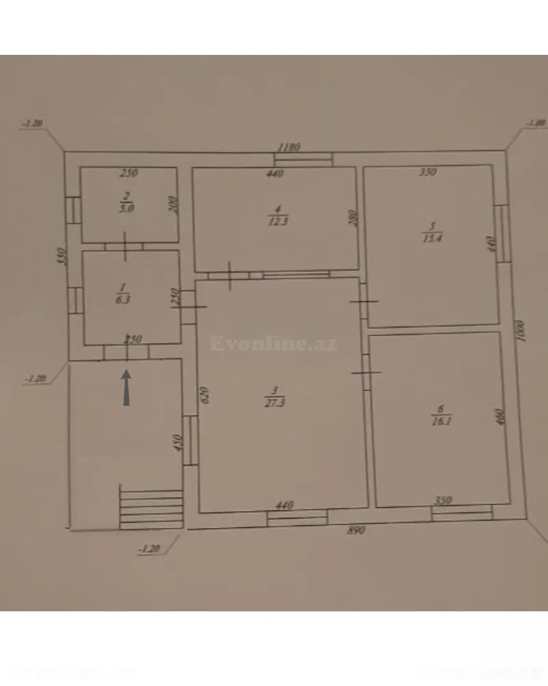 Satılır 3 otaqlı Həyət evi 90 m² Əhmədli - şəkil 14