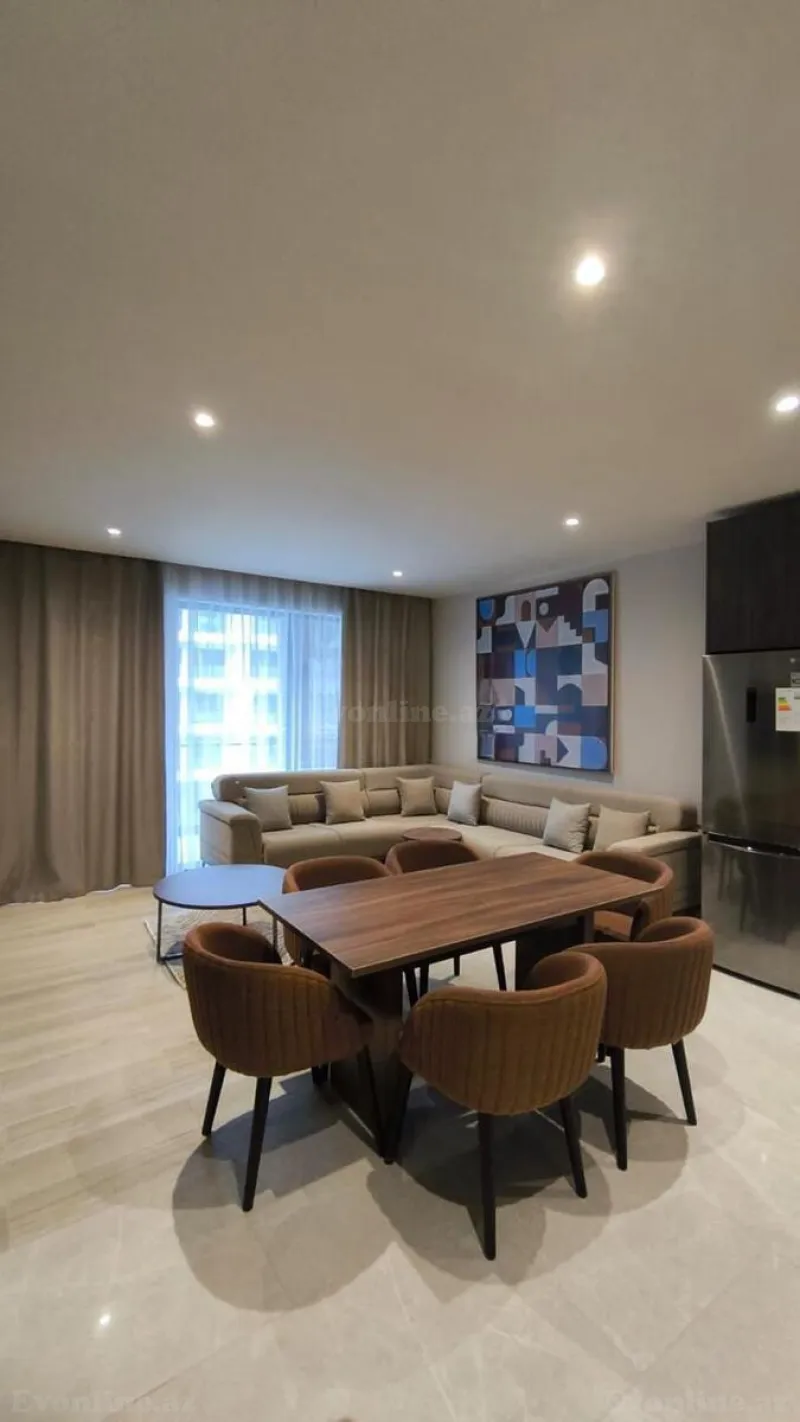 Kirayə verilir 1 otaqlı Mənzil Yeni tikili 60 m² Sea Breeze - şəkil 3