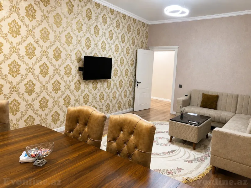 Kirayə verilir 2 otaqlı Mənzil Yeni tikili 90 m² Nərimanov r. - şəkil 2