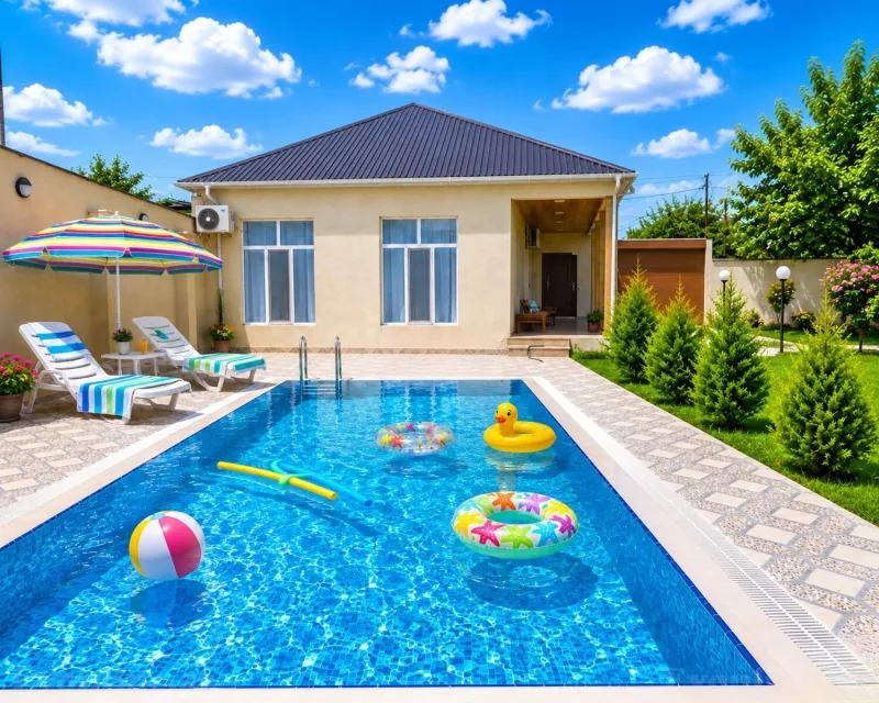 4 otaqlı Həyət evi 150 m² Buzovna Kirayə verilir