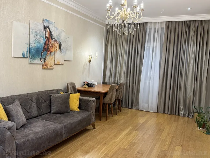 2 otaqlı Mənzil 75 m² İnşaatçılar m. Kirayə verilir