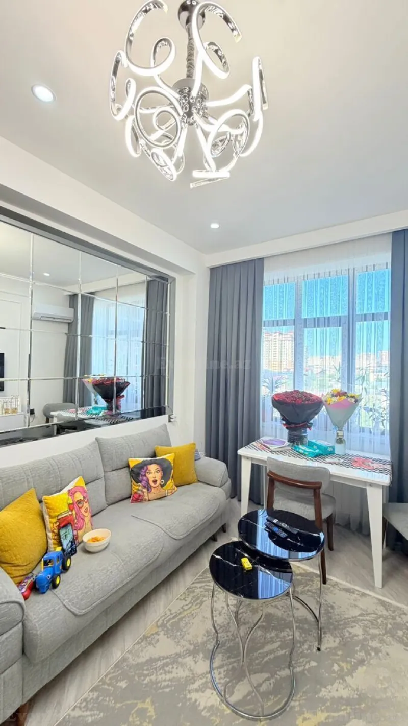 Satılır 2 otaqlı Mənzil Yeni tikili 47 m² Qara Qarayev m. - şəkil 3