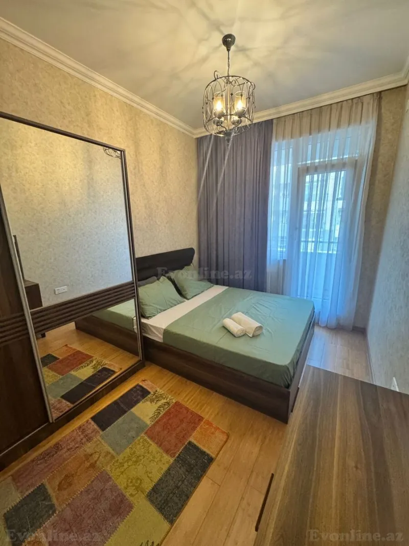 Kirayə verilir 2 otaqlı Mənzil Yeni tikili 60 m² İnşaatçılar m.