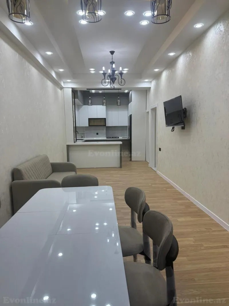 Kirayə verilir 2 otaqlı Mənzil Yeni tikili 86 m² Nəsimi r. - şəkil 3