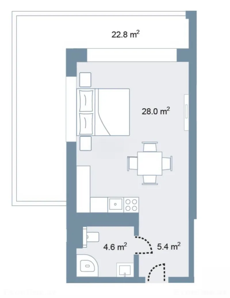 Satılır 1 otaqlı Mənzil Yeni tikili 74 m² Sea Breeze - şəkil 3