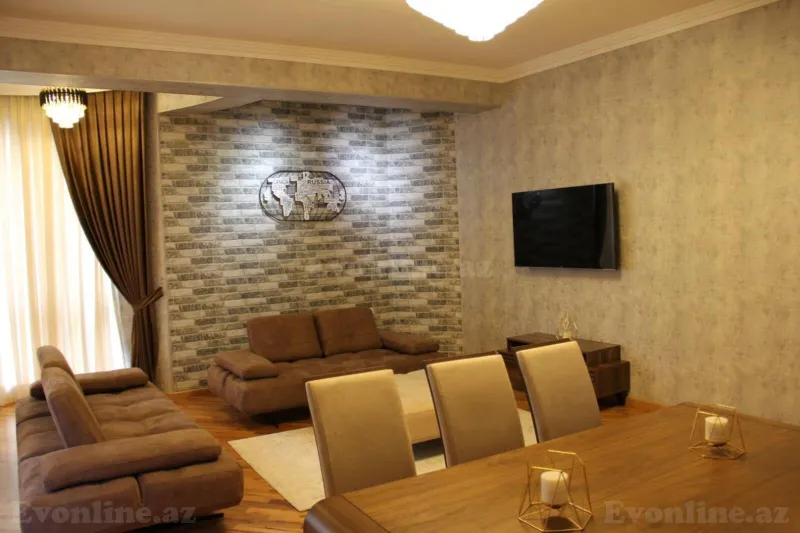 Kirayə verilir 3 otaqlı Mənzil Yeni tikili 149 m² Nərimanov r. - şəkil 2