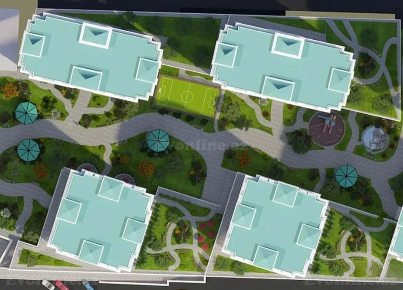 Satılır 2 otaqlı Mənzil Yeni tikili 43 m² Gənclik m. - şəkil 14