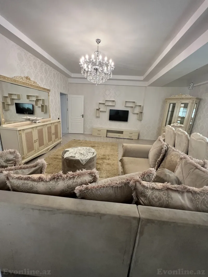 Kirayə verilir 3 otaqlı Mənzil Yeni tikili 140 m² Nərimanov r. - şəkil 2