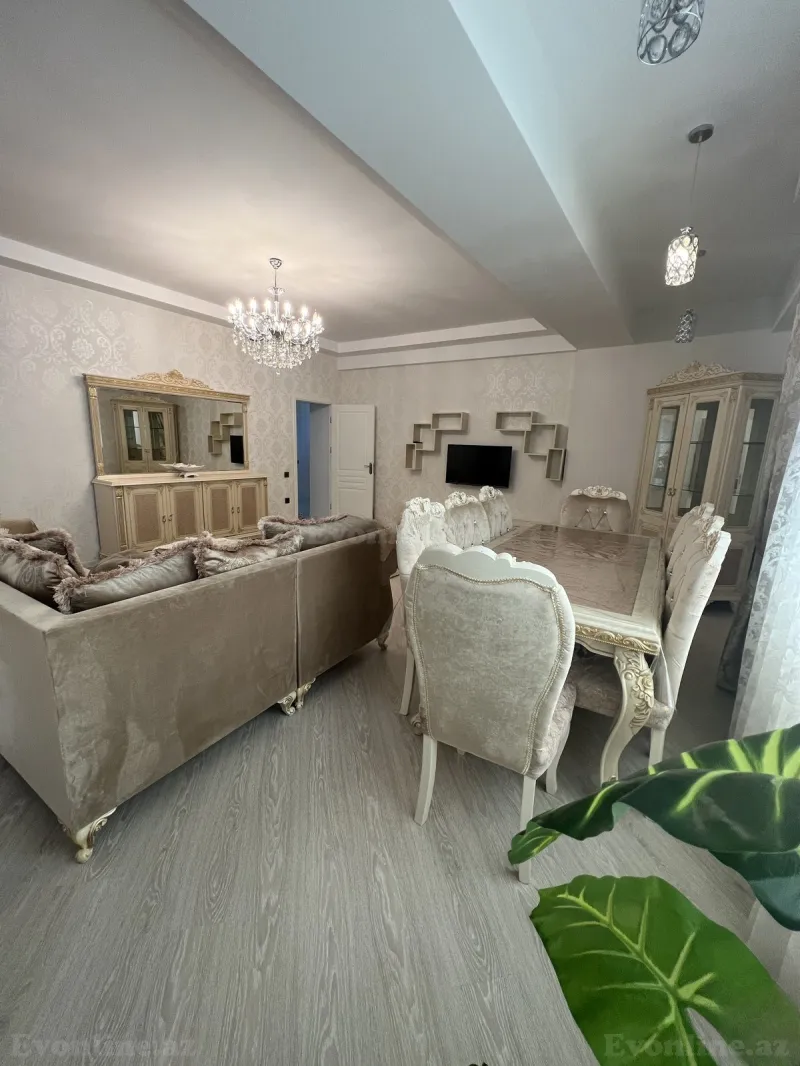 Kirayə verilir 3 otaqlı Mənzil Yeni tikili 140 m² Nərimanov r. - şəkil 3
