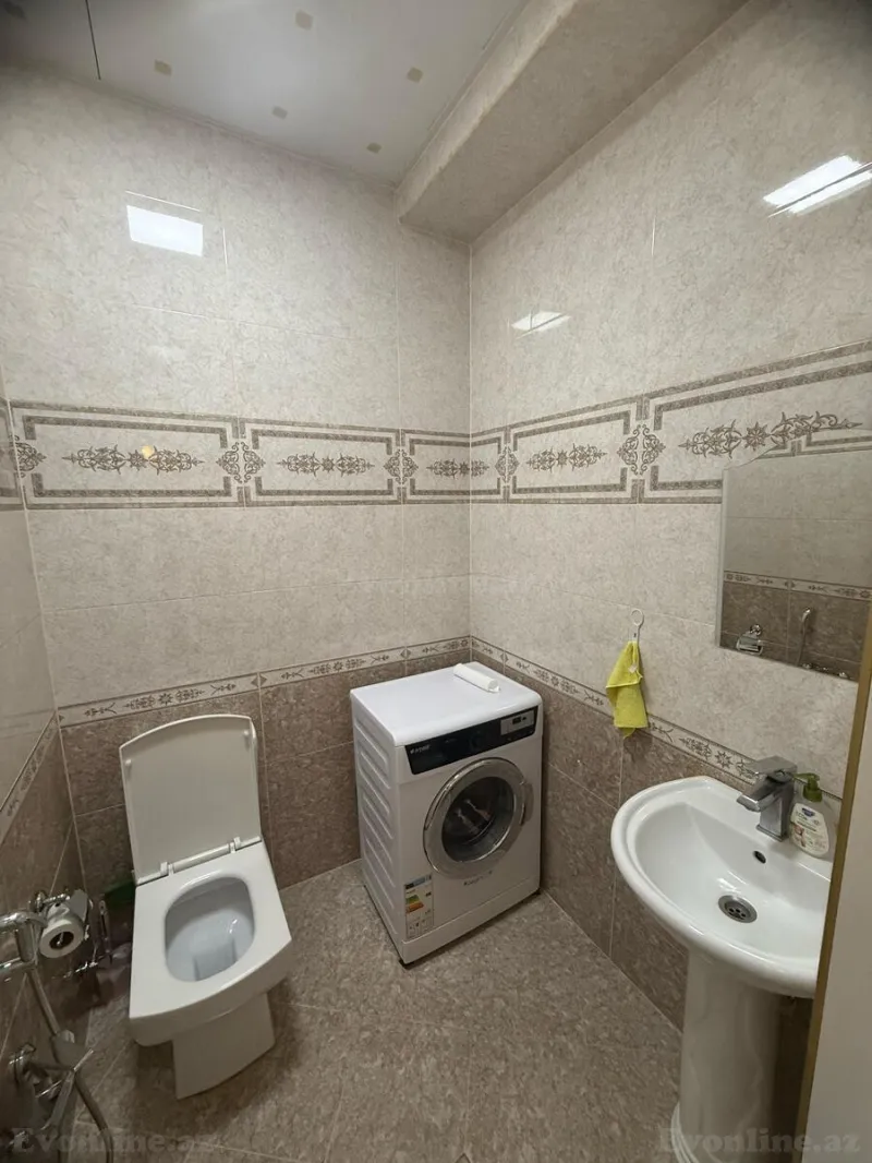Kirayə verilir 3 otaqlı Mənzil Yeni tikili 140 m² Nərimanov r. - şəkil 13