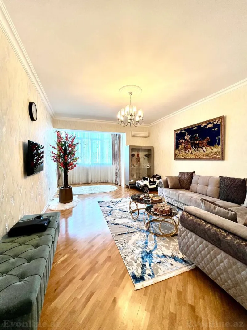 Satılır 3 otaqlı Mənzil Yeni tikili 92 m² 8 Noyabr m. - şəkil 2