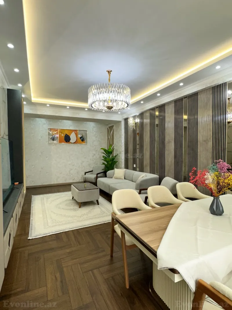 Satılır 3 otaqlı Mənzil Yeni tikili 127 m² Qara Qarayev m. - şəkil 2