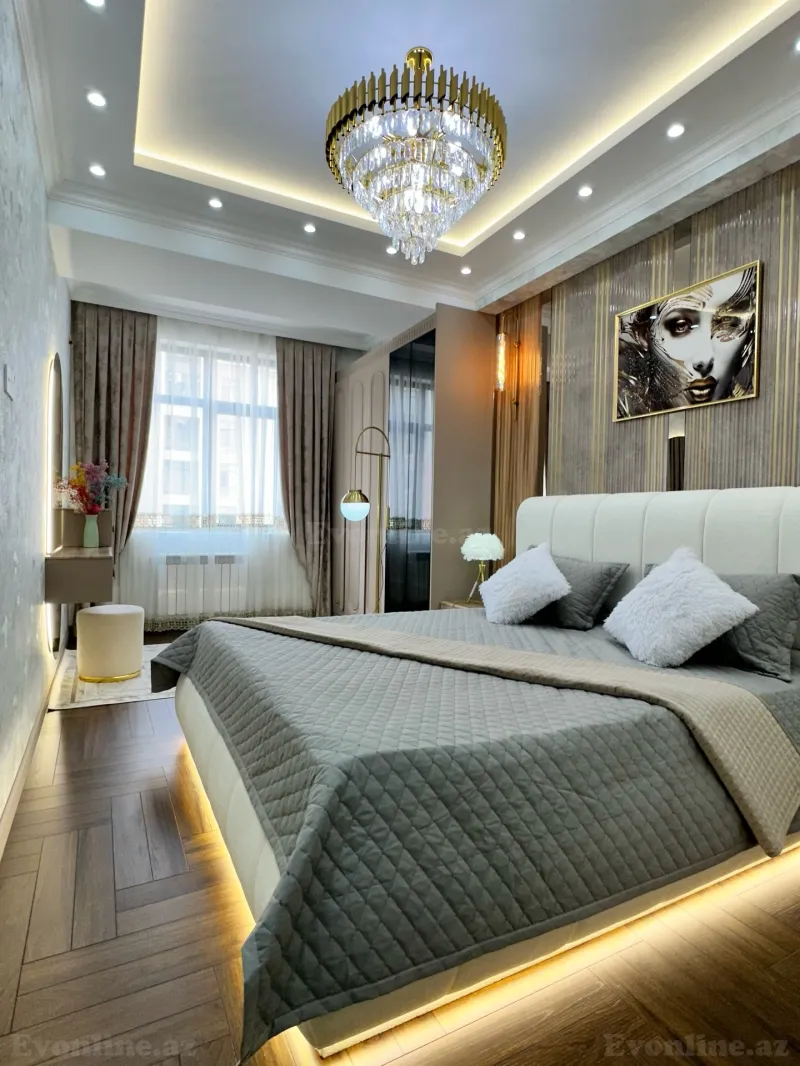 Satılır 3 otaqlı Mənzil Yeni tikili 127 m² Qara Qarayev m. - şəkil 3
