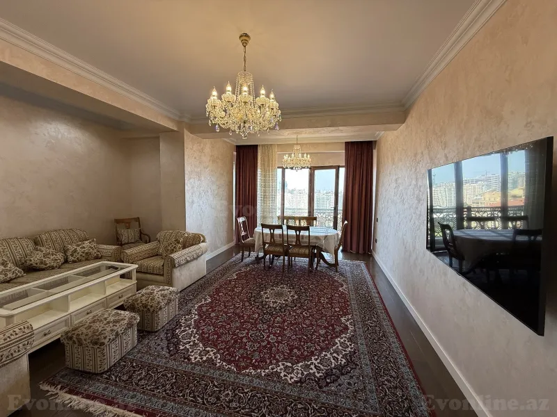 Kirayə verilir 3 otaqlı Mənzil Yeni tikili 165 m² Nərimanov r. - şəkil 7