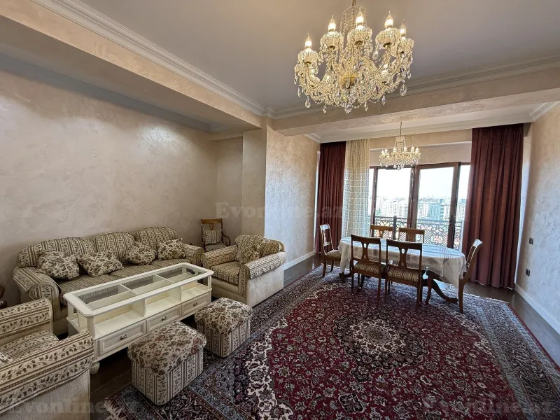 Kirayə verilir 3 otaqlı Mənzil Yeni tikili 165 m² Nərimanov r. - şəkil 9
