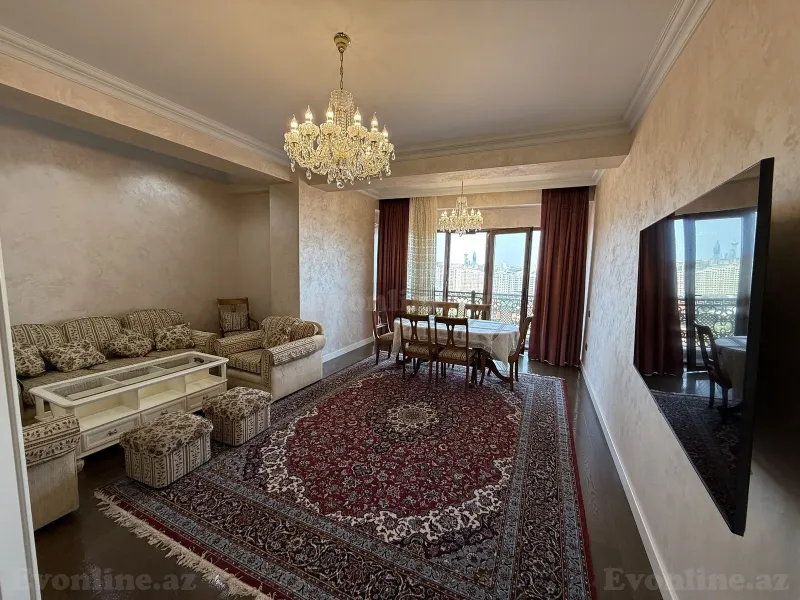 Kirayə verilir 3 otaqlı Mənzil Yeni tikili 165 m² Nərimanov r. - şəkil 25