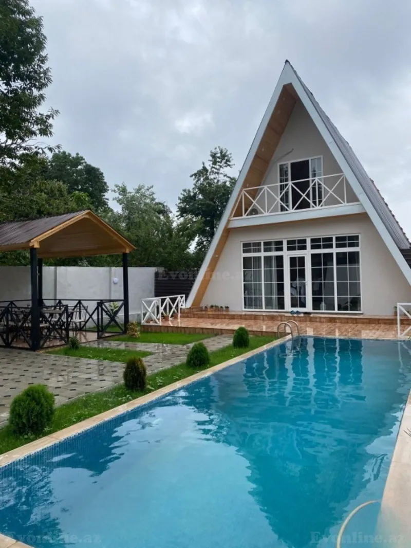 Kirayə verilir 5 otaqlı Həyət evi 200 m² Qəbələ - şəkil 2