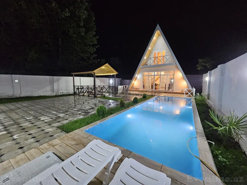 Kirayə verilir 5 otaqlı Həyət evi 200 m² Qəbələ - şəkil 14