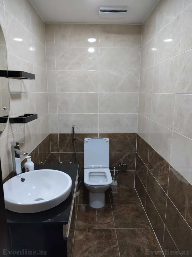 Kirayə verilir 2 otaqlı Mənzil Yeni tikili 90 m² Nəsimi r. - şəkil 7