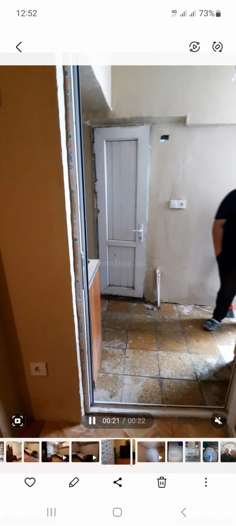 Kirayə verilir 1 otaqlı Mənzil Köhnə tikili 30 m² Montin - şəkil 3