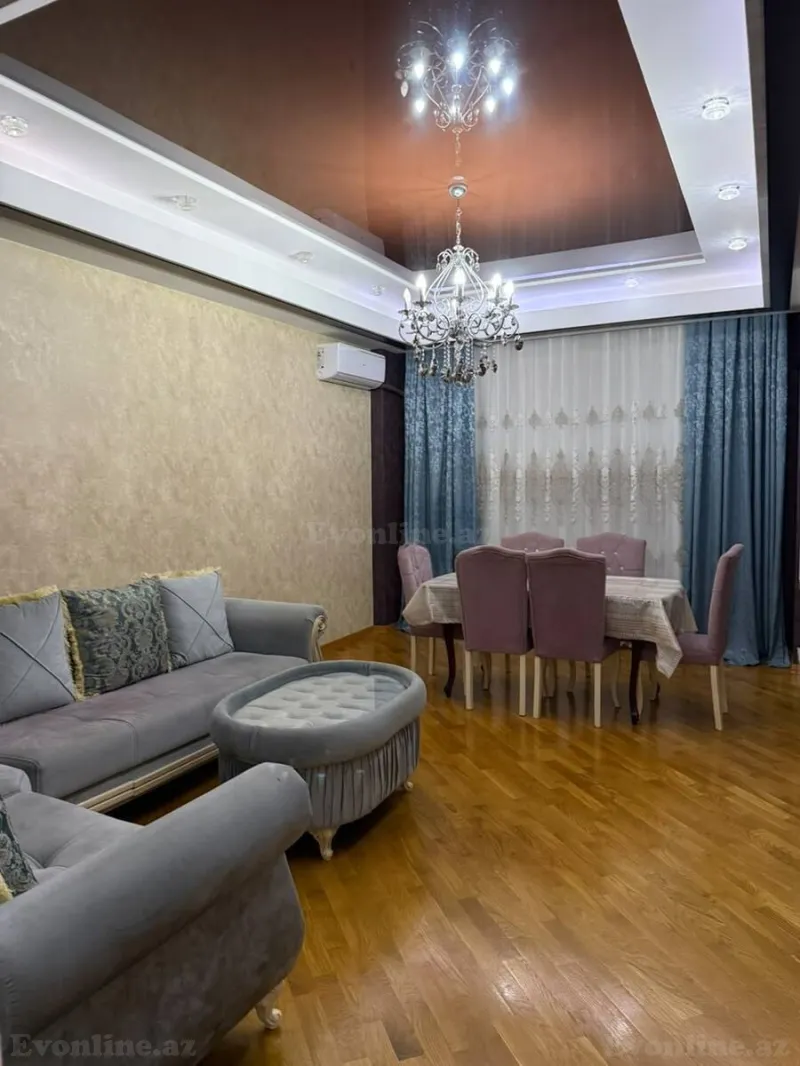 Kirayə verilir 3 otaqlı Mənzil Yeni tikili 110 m² Nəsimi r. - şəkil 3
