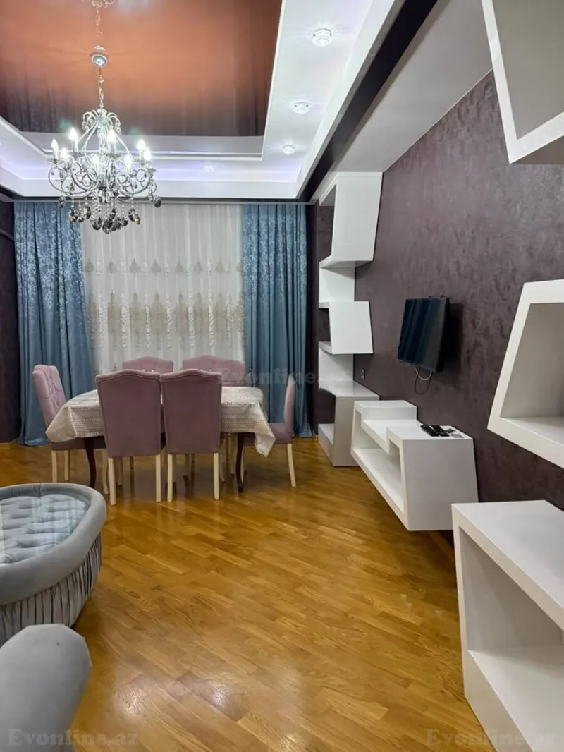 Kirayə verilir 3 otaqlı Mənzil Yeni tikili 110 m² Nəsimi r. - şəkil 4