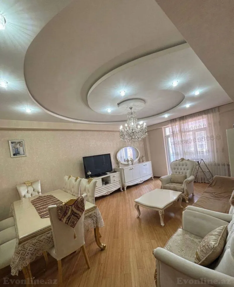 Satılır 3 otaqlı Mənzil Yeni tikili 105 m² Həzi Aslanov m. - şəkil 3