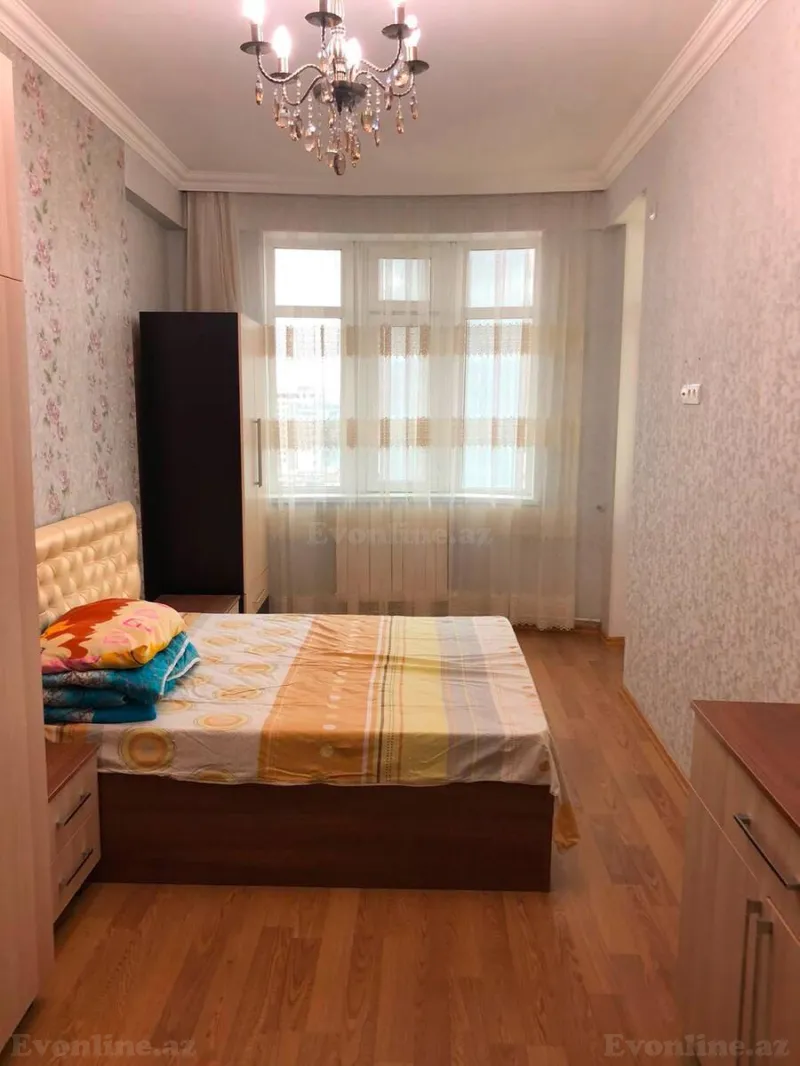 Kirayə verilir 3 otaqlı Mənzil Yeni tikili 90 m² Nərimanov r. - şəkil 4