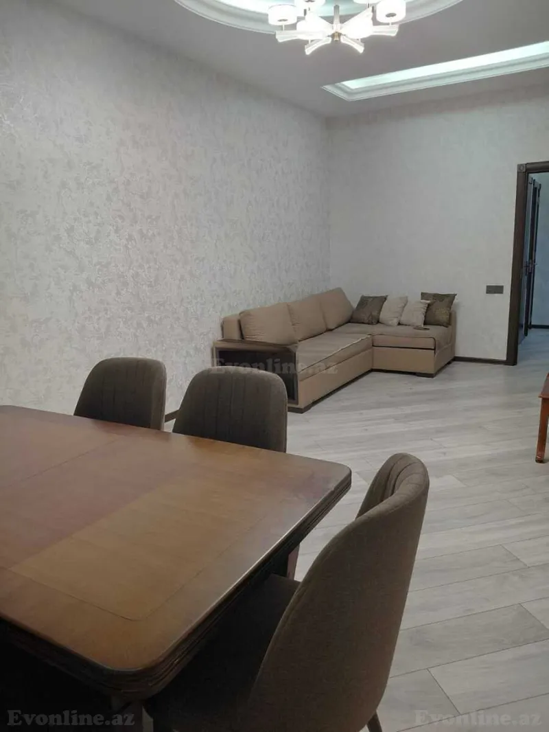 Kirayə verilir 3 otaqlı Mənzil Yeni tikili 90 m² İnşaatçılar m. - şəkil 3