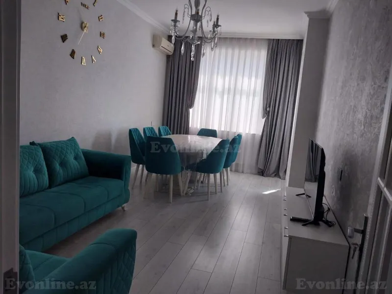 2 otaqlı Mənzil 60 m² İnşaatçılar m. Kirayə verilir