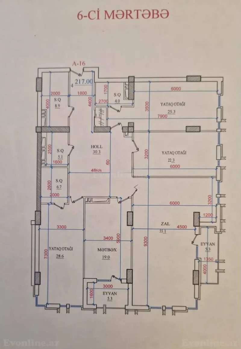 Satılır 4 otaqlı Mənzil Yeni tikili 220 m² Nizami m. - şəkil 2