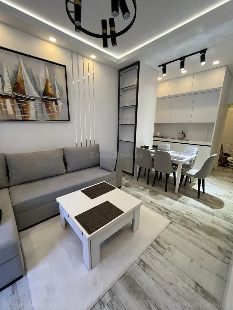 Kirayə verilir 3 otaqlı Mənzil Yeni tikili 70 m² Nərimanov r. - şəkil 2