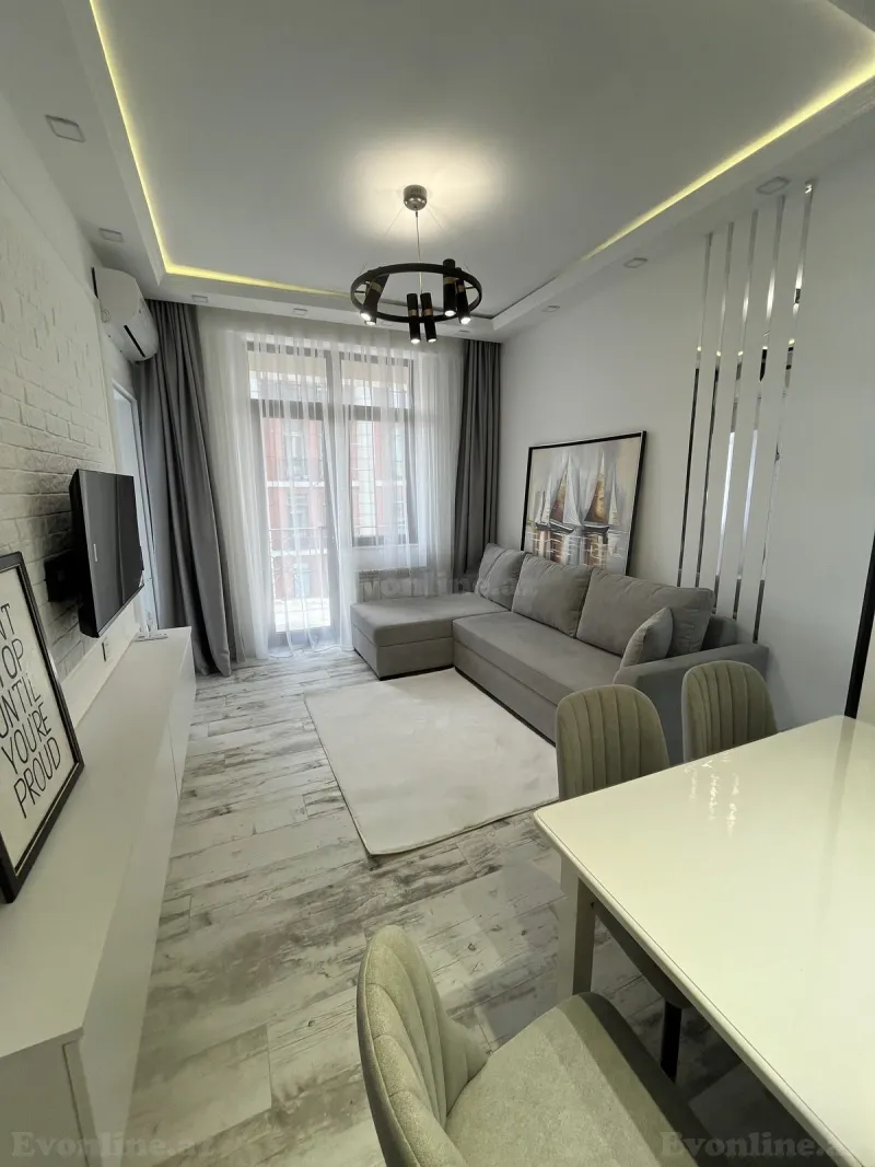 Kirayə verilir 3 otaqlı Mənzil Yeni tikili 70 m² Nərimanov r. - şəkil 13