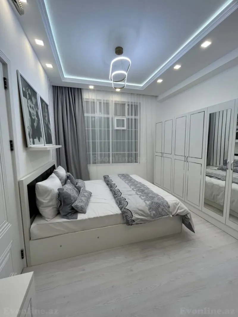 Kirayə verilir 3 otaqlı Mənzil Yeni tikili 70 m² Nərimanov r. - şəkil 4