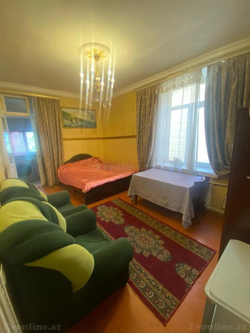Kirayə verilir 2 otaqlı Mənzil Köhnə tikili 40 m² Qara Qarayev m. - şəkil 2
