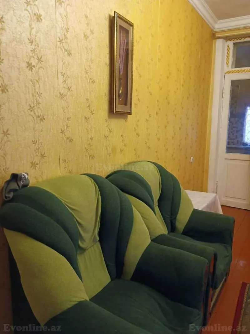 Kirayə verilir 2 otaqlı Mənzil Köhnə tikili 40 m² Qara Qarayev m. - şəkil 4