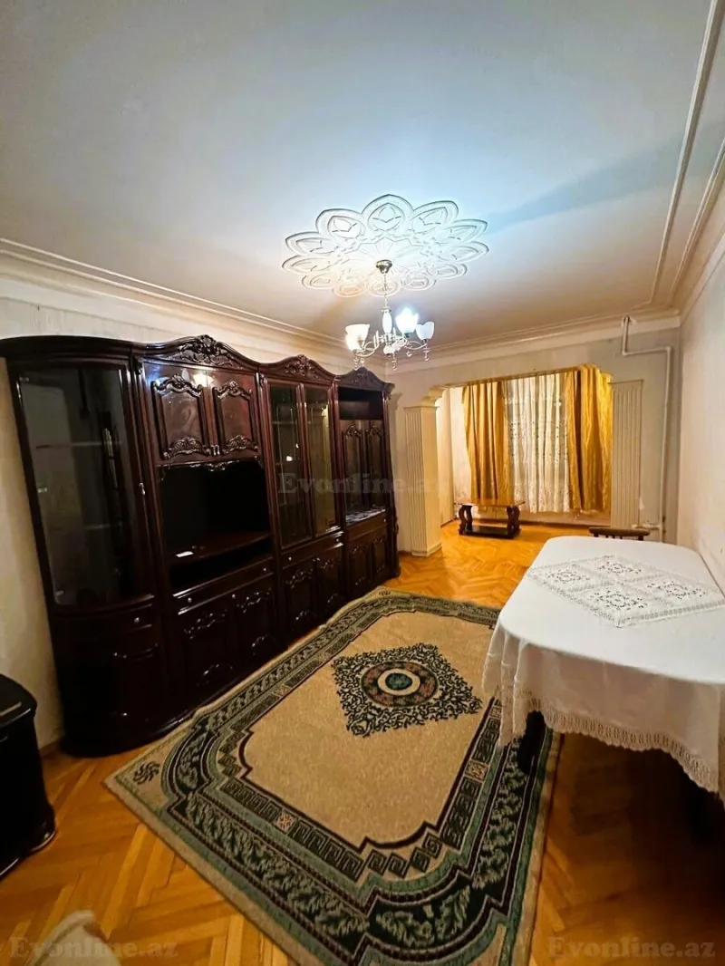Kirayə verilir 3 otaqlı Mənzil Köhnə tikili 90 m² Nizami m. - şəkil 2