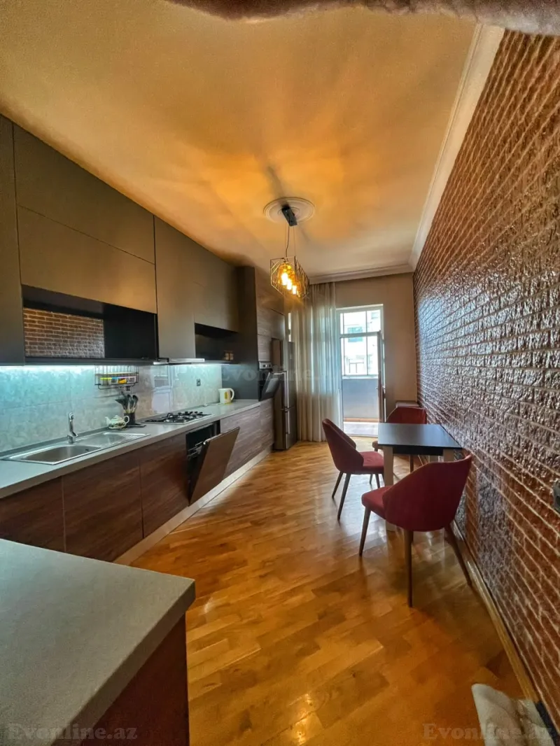Kirayə verilir 3 otaqlı Mənzil Yeni tikili 100 m² Nərimanov r. - şəkil 3