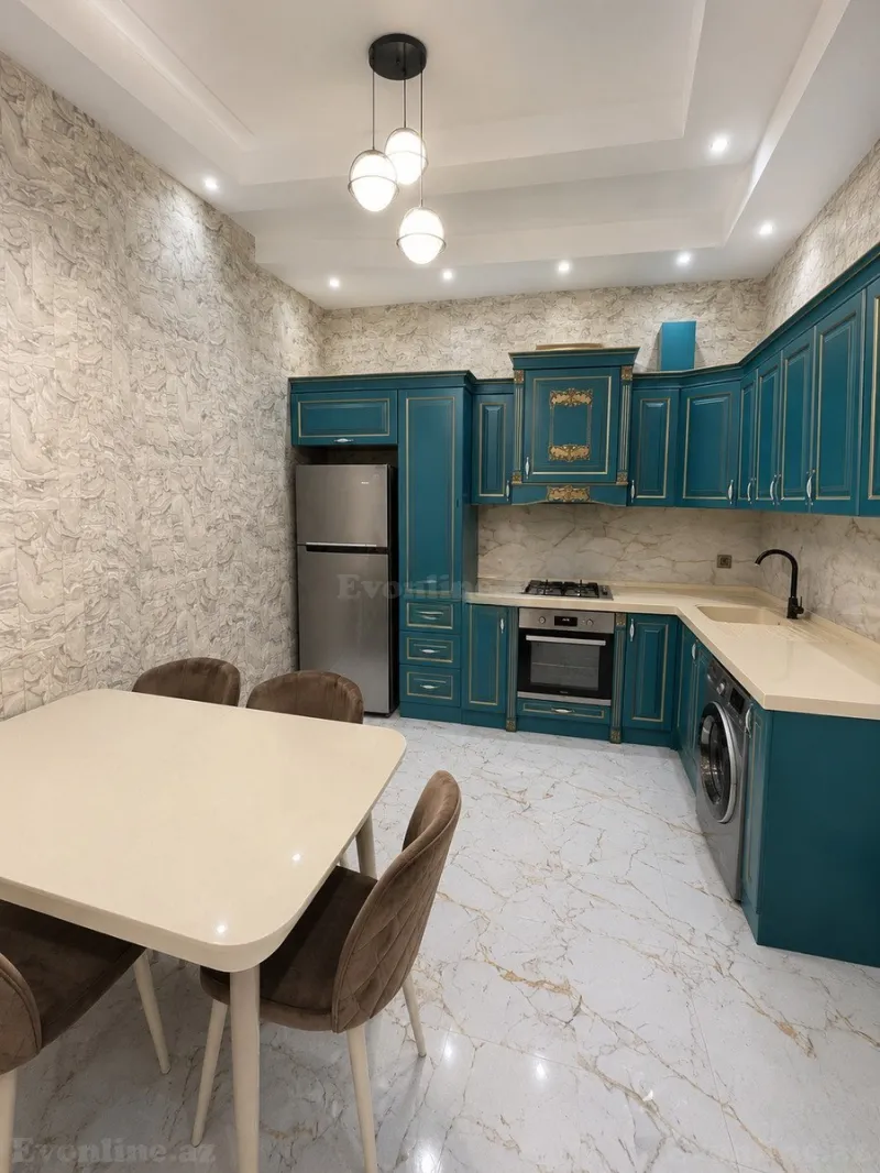 Kirayə verilir 2 otaqlı Mənzil Yeni tikili 80 m² Nəsimi r. - şəkil 2